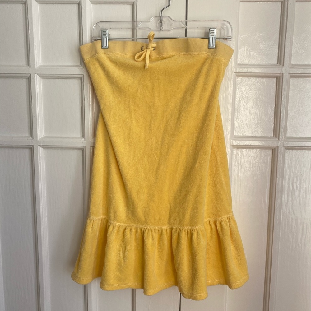 Yellow terry cloth Juicy Couture minidress